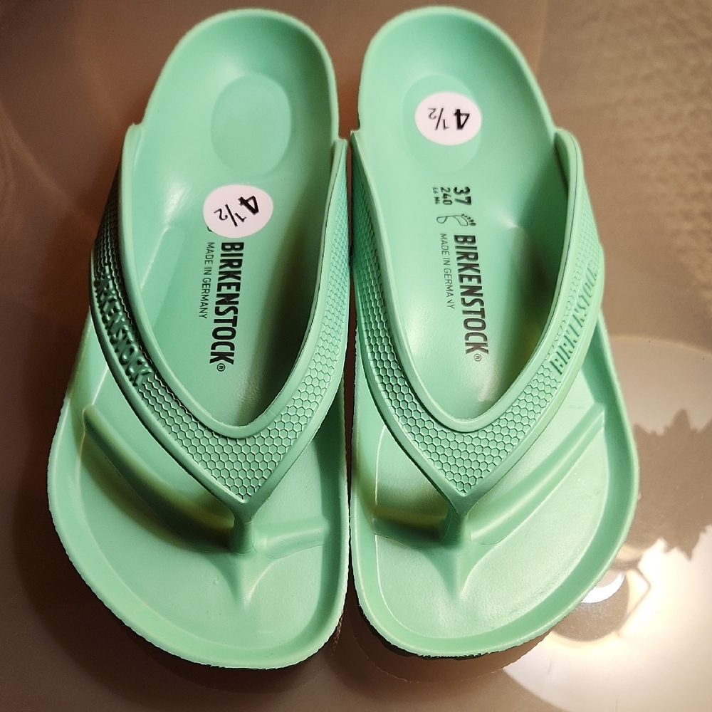 Birkenstock Green Flip Flops Birkenstock Women's, Honolulu EVA Sandal Jade 37 - Picture 3 of 15